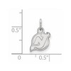 Black Bow Jewelry 10k White Gold New Jersey Devils NHL Extra Small Pendant - 2 of 3