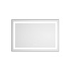 Okak Modern Front&Backlight Smart Wall Mirror for Bathroom,Aluminum Frame Anti-fog Vanity Mirror with LED Touch Screen - 2 of 4