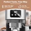 YOOCOZZ Geek Chef Espresso Machine, ESE POD Filter, Milk Frother Steam Wand, Accurate Temp Time Control, Stainless Steel - 4 of 4