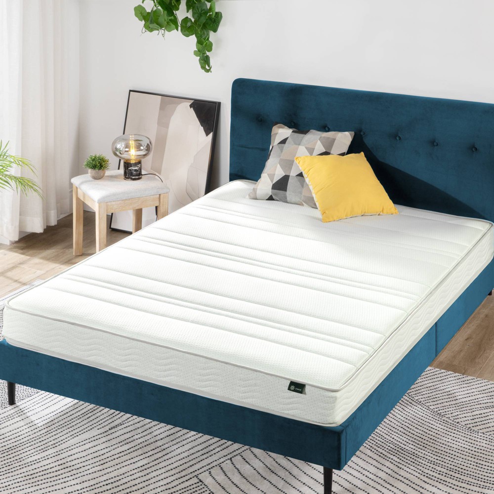 Photos - Mattress Zinus Bonnell 6" Hybrid  - Full: Medium Firm, CertiPUR-US Certified, High-Density Foam, Innerspring, Off-White 