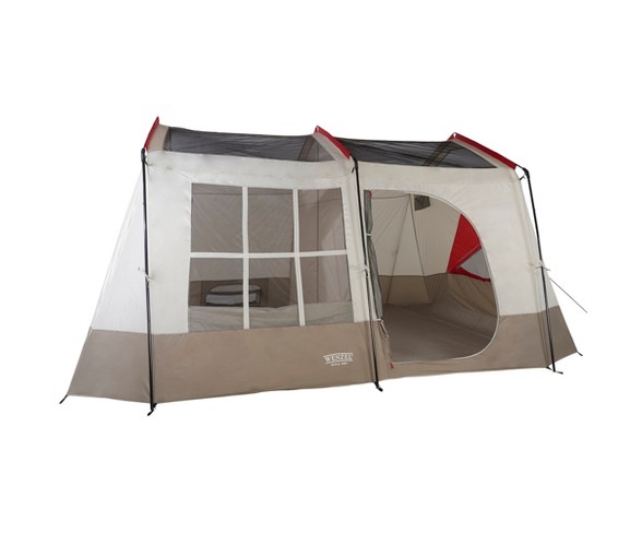 Wenzel Kodiak 12 X 14 9 Person Family Cabin Style Camping Tent W/ Divider, Red