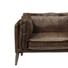 Acme Furniture Porchester Grain Leather Sofa Distress Chocolate - 3 of 4