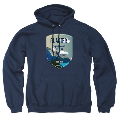 Men's Glacier National Park Illustrated Landscape Pull-Over Hoodie