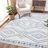 Elegant Geometric Imitation Cashmere Rug, Foldable, Kid & Pet Friendly, Non-Slip Backing, Easy Care for Busy Homes - 4 of 4