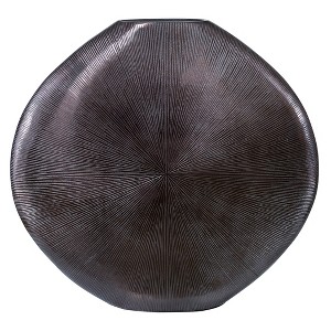 Uttermost Gretchen Black Nickel Vase - 1 of 4