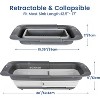 Collapsible Colander Strainer, Expandable Over the Sink Colander for Kitchen, Adjustable Silicone Sink Strainer - 2 of 4