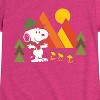 Girls' - Peanuts - Retro Trailblazers Fitted Short Sleeve Graphic T-Shirt - 2 of 4
