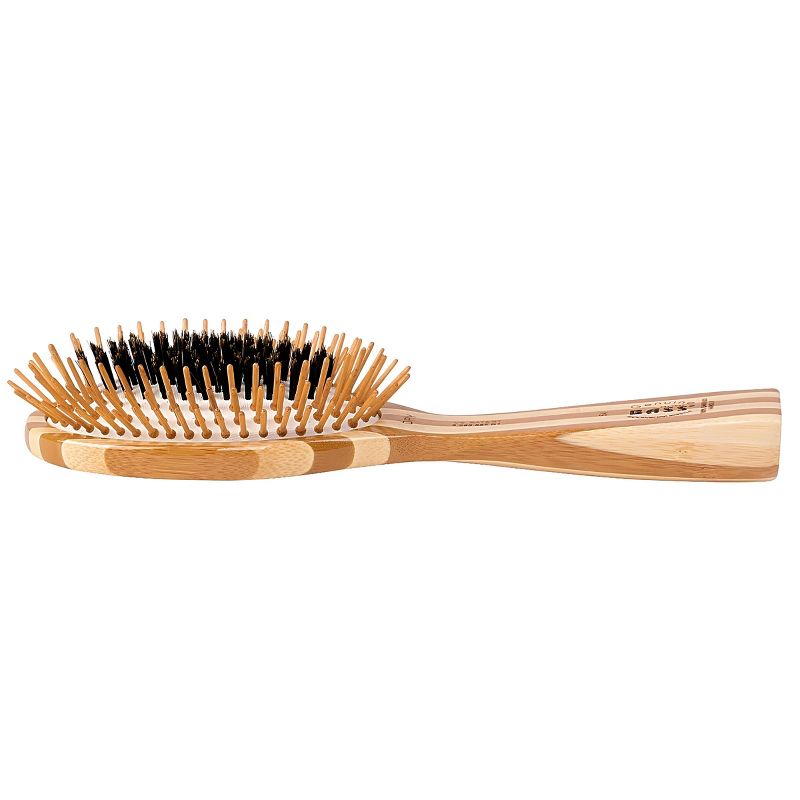 Bass Brushes FUSION Brush - Multi Patented Shine & Condition Hair Brush Bamboo Handle with Premium 100% Pure Natural Bristles + Bamboo Pin, 4 of 5