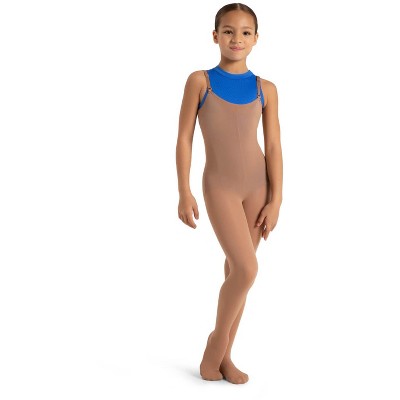 Capezio Light Suntan Ultra Soft Convertible Body Tight - Girls One Size