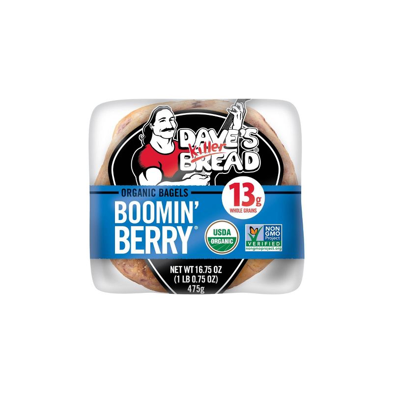 Dave&#39;s Killer Bread Organic Boomin Berry Bagels - 16.75oz/5ct, 2 of 9