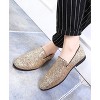 Santimon Mens Glitter Loafers Slip-On Dress Shoes – Sparkly Tuxedo & Suit Shoes for Weddings, Parties, and Formal Events - 4 of 4