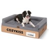 Cozy Kiss Orthopedic Cooling Foam Pet Bed with Sides, Removable Cover, Waterproof Liner & Anti-Slip Base - 2 of 4