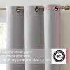 HLC.ME Laurance Complete Blackout Thermal Insulated Grommet Top Panels Window Curtains Drapes for Bedroom, Set of 2 - 2 of 4