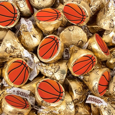 Basketball Candy Party Favors Hershey's Kisses Milk Chocolate (100 Pcs ...