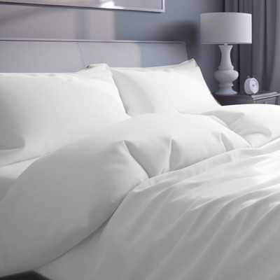 Bright White California King Organic Cotton Deep Pocket Sheet Set