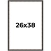 PosterPalooza | Simple Silver Picture Frame - UV Acrylic, Foam Board Backing, Hanging Hardware - 2 of 4