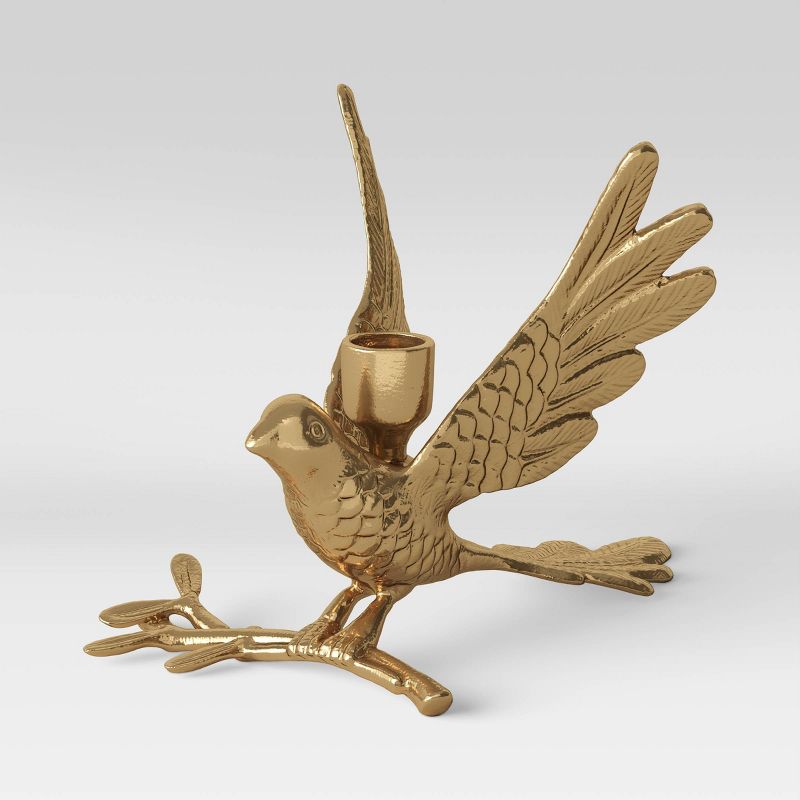 Cast Brass Single Dove Candleholder - Threshold&#8482;, 1 of 7