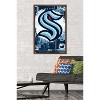 Trends International NHL Seattle Kraken - Maximalist Logo 23 Framed Wall Poster Prints - 2 of 4