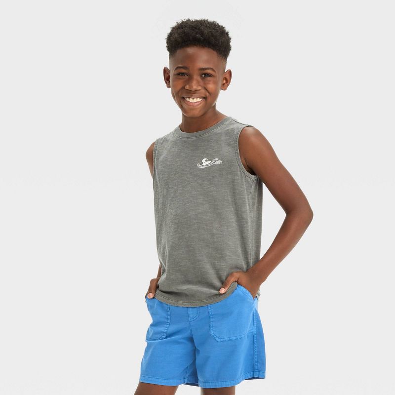 Boys' 'Above the Knee' Pull-On Shorts - Cat & Jack™ Blue, 5 of 7