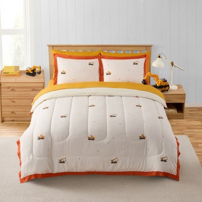 Construction Trucks Printed Kids Bedding Set Includes Sheet Set by Sweet Home Collection®