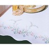 Tobin Stamped For Embroidery White Dresser Scarf 14"X39"-Reflections - 2 of 2