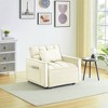 ELJGET 3 in 1 Convertible Soft Cushion Sofa Pull Bed for Single, Adjustable Sleeper Chair Bed for Office, Living Room - 2 of 4