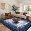 Washable Modern Abstract Living Room Rugs, Indoor Soft Non Slip Large Bedroom Carpet, Contemporay Non Slip Floor Cover for Dining Room - 3 of 4
