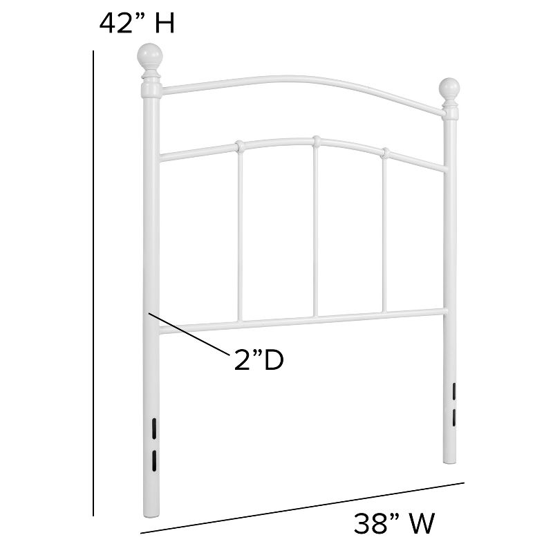 Emma and Oliver Decorative Metal Headboard, 5 of 8