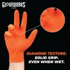 GLOVEWORKS Heavy-Duty Orange Nitrile Gloves with Raised Diamond Texture- Industrial Grade - Great for Auto Repair, Mechanics, Janitorial, Food Service - 4 of 4