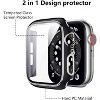 Worryfree Gadgets Bumper Case with Screen Protector for Apple Watch 38mm, White/Silver - 3 of 4