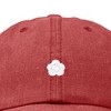 Dalix Lil Flower Embroidered Cotton Cap Outdoor Dad Hat Womens - 2 of 4