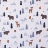Little Love by NoJo National Park Navy, Gray, Tan, and White Forest Friends Nursery Fitted Crib Sheet - 3 of 4