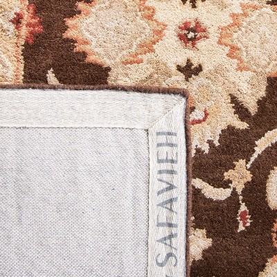 Espresso and Ivory Hand-Tufted Wool 2' x 3' Area Rug