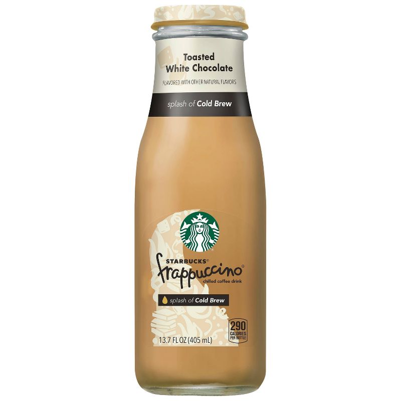 Starbucks Frappuccino Crafted With Cold Brew, Toasted White Chocolate- 13.7 fl oz Glass Bottle, 1 of 5