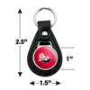 Shippensburg University Primary Logo Black Leather Keychain - 2 of 4