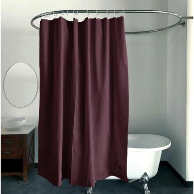 Home Mart Goods Burgundy Vinyl Shower Curtain Liner Waterproof - 70" x 72"