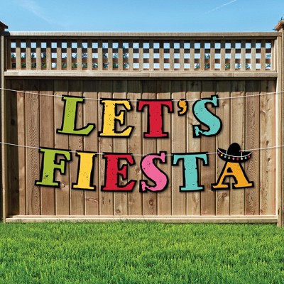 Big Dot of Happiness Let's Fiesta - Large Mexican Fiesta Decorations - Let's Fiesta - Outdoor Letter Banner