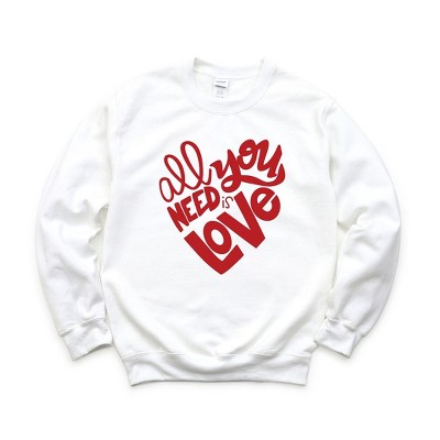 Simply Sage Market Women's Graphic Sweatshirt All You Need Is Love