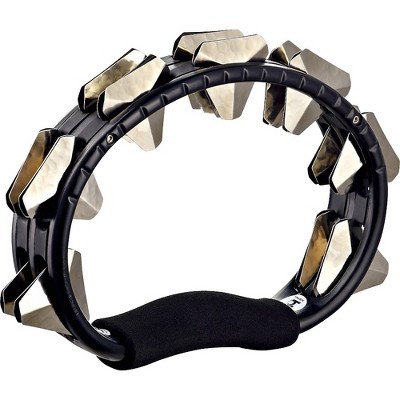 MEINL ABS Hand Held Tambourine Super Dry Steel Jingles Black