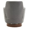 Zeus & Ruta Polyester Swivel Accent Chairs Armchair with Gold Stainless Steel Base for Living Room - 4 of 4