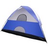 6-Person Family Camping Tent – Rebel Bay Water-Resistant Dome Shelter with Removable Rain Fly and Carry Bag – Camping Gear by Wakeman Outdoors (Blue) - 4 of 4