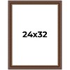 PosterPalooza | Traditional Brown Picture Frame - UV Acrylic, Foam Board Backing, Hanging Hardware - 2 of 4