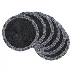 Round Fringed Placemat Set of 6