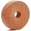 Juvale 36 Pack Cedar Rings for Hangers & Clothes Storage, Cedarwood Closet & Drawer Freshener, 1.5 in - 2 of 4