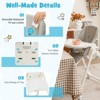 Infans Foldable Baby Highchair w/ 360° Rotating Wheels & Height Adjustment - 4 of 4