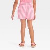 Grayson Mini Toddler Girls' Striped Woven Shorts - Pink - 2 of 3