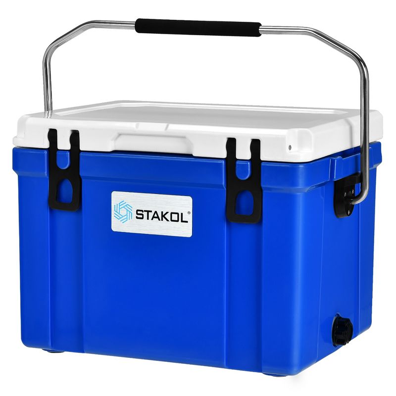STAKOL 26 Quart Portable Cooler Ice Chest Leak-Proof 20 Cans Ice Box for Camping, 1 of 11