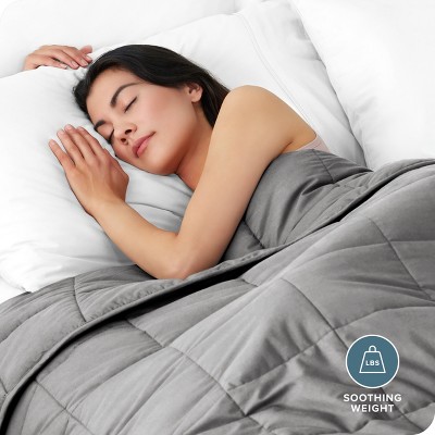 Light Grey Cotton Kids Weighted Blanket 40"x60" 7 lbs