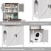 PAKASEPT Cat Litter Box Enclosure with Storage Cabinet, Cat Litter Box Furniture Hidden, Cat House, indoor Cat House Furniture - 3 of 4