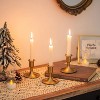 Attop Candlestick Holders Taper Candle Holders Gold Candle Stick Candle Holder for Table Centerpiece Festive Mantel Decoration Set of 12 - 4 of 4